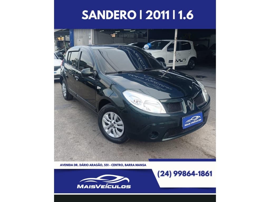 RENAULT SANDERO 1.6 EXPRESSION 8V FLEX 4P MANUAL 2011 foto 1
