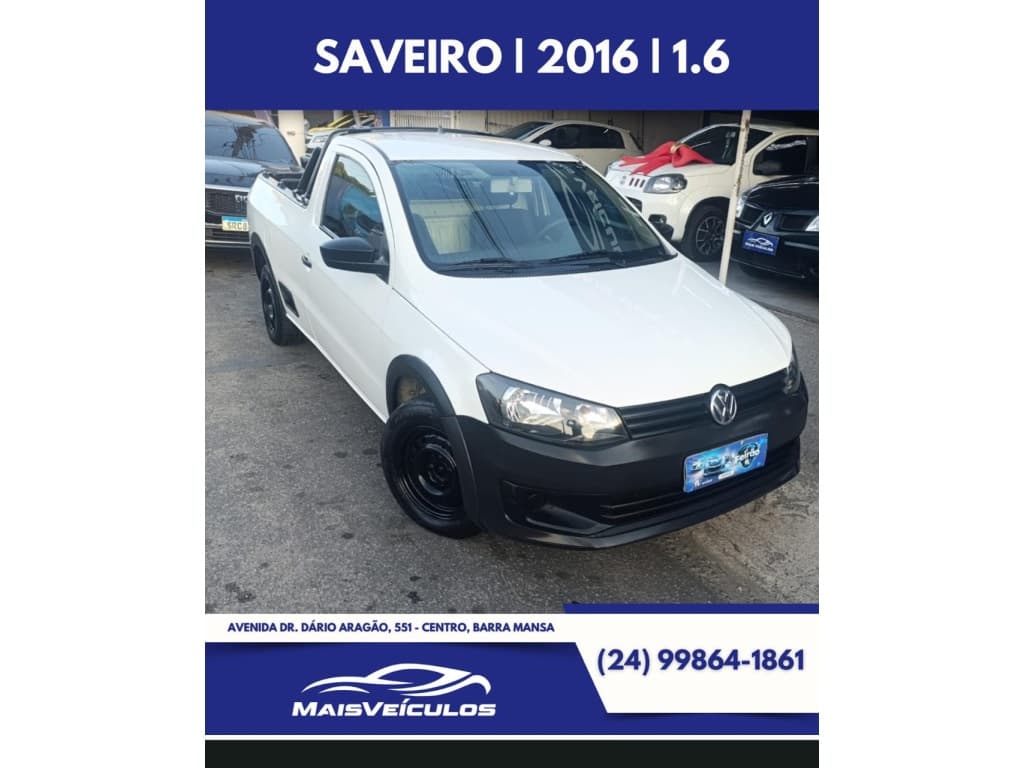 VOLKSWAGEN SAVEIRO 1.6 MI STARTLINE CS 8V FLEX 2P MANUAL 2016 foto 1
