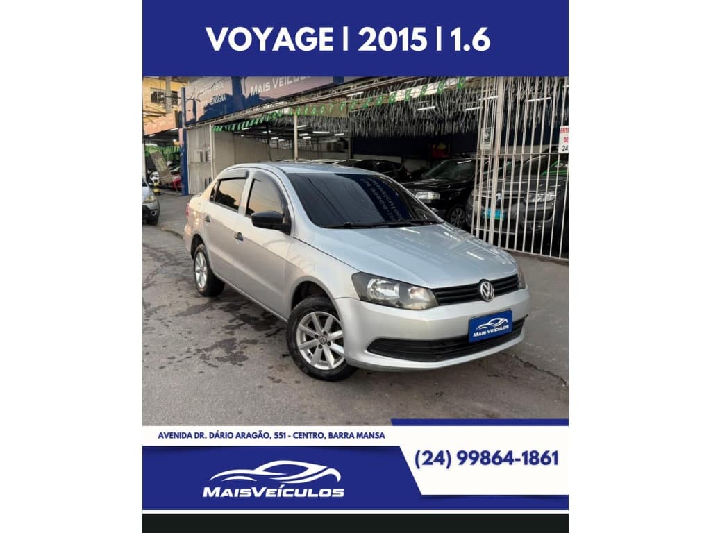 VOLKSWAGEN VOYAGE 1.6 MI TRENDLINE 8V FLEX 4P MANUAL 2015 foto 1