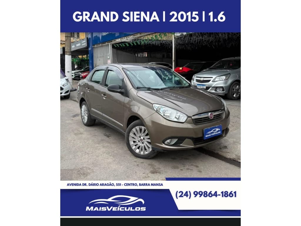 FIAT GRAND SIENA 1.6 MPI ESSENCE 16V FLEX 4P MANUAL 2015 foto 1