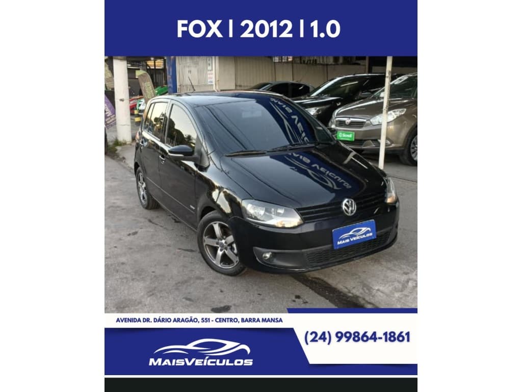 VOLKSWAGEN FOX 1.0 MI SILVERFOX 8V FLEX 4P MANUAL 2012 foto 1