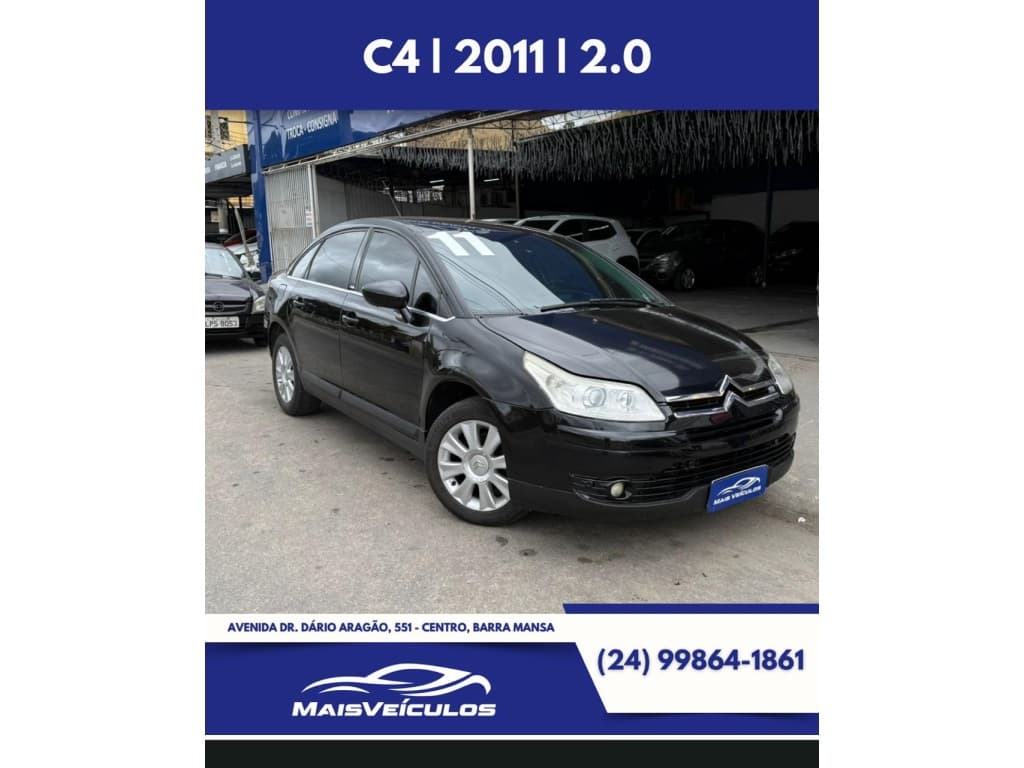 CITROEN C4 2.0 GLX PALLAS 16V FLEX 4P AUTOMÁTICO 2011