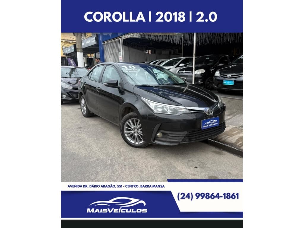 TOYOTA COROLLA 1.8 GLI UPPER 16V FLEX 4P AUTOMÁTICO 2018 foto 1