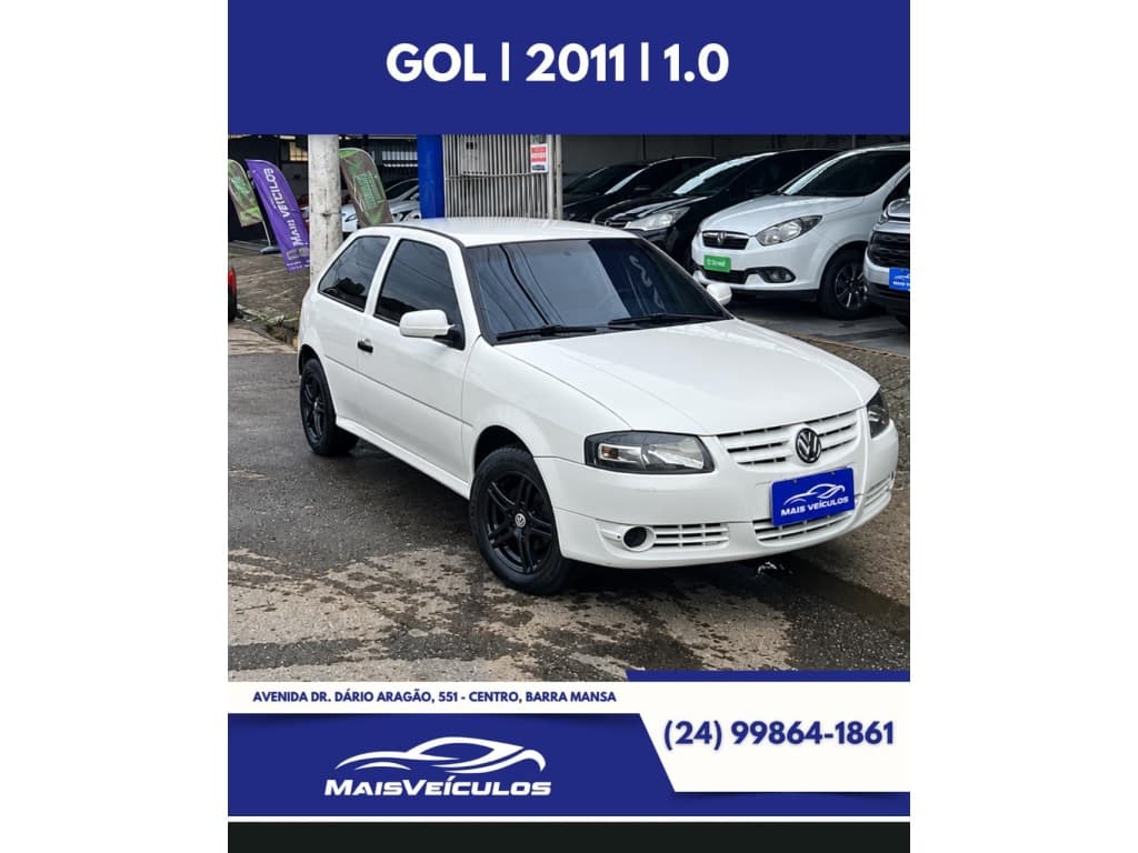 VOLKSWAGEN GOL 1.0 MI 8V FLEX 2P MANUAL G.IV 2011 foto 2