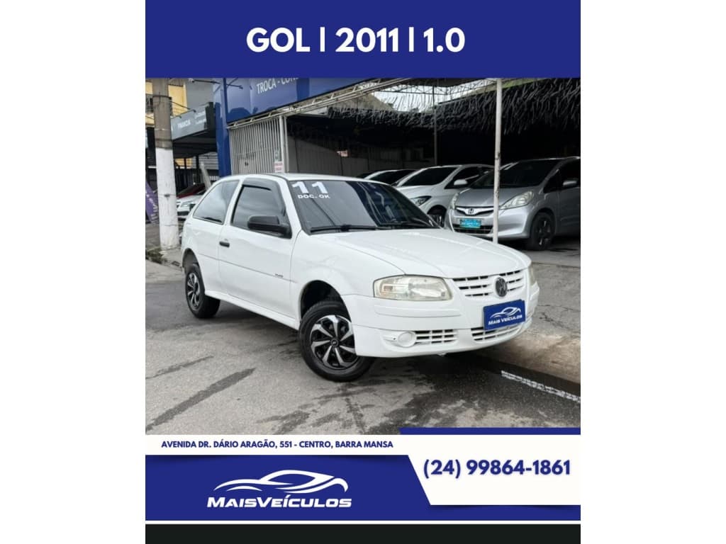 VOLKSWAGEN GOL 1.0 MI 8V FLEX 2P MANUAL G.IV 2011 foto 1