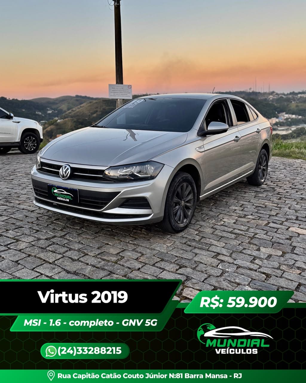 Virtus MSI 2019 – Completo, 1.6 + GNV 5ª geração